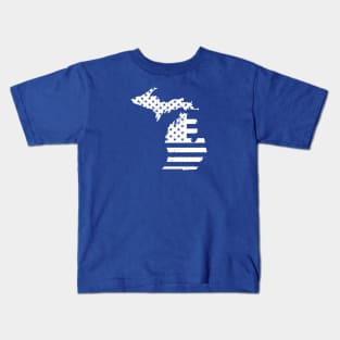 Michigan USA Flag Kids T-Shirt